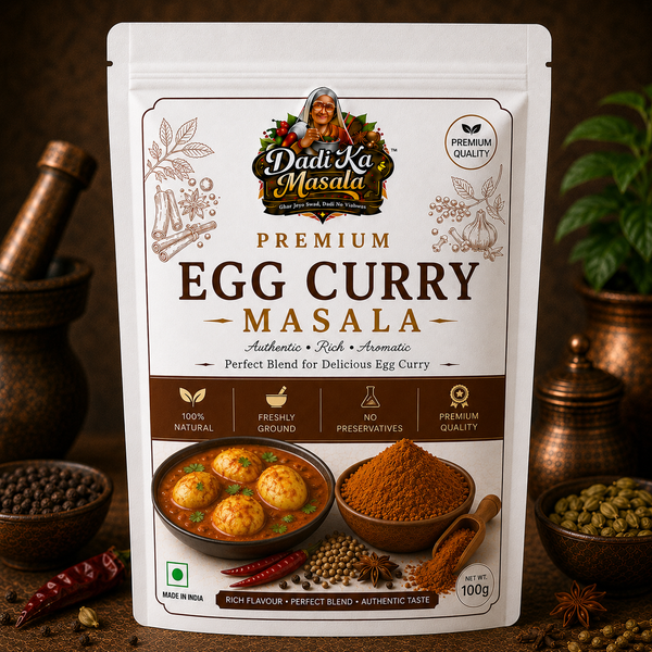 Dadi Ka Masala Premium Egg Curry Masala 100g | Authentic Restaurant Style Spice Blend