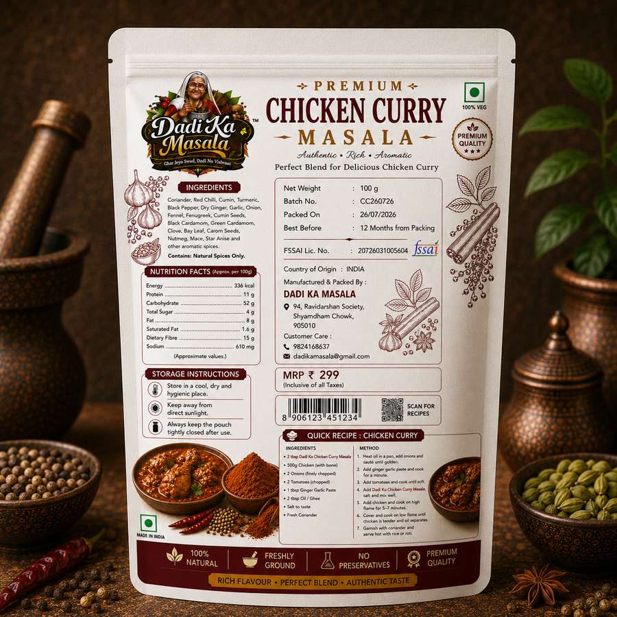 Dadi Ka Masala Chicken Curry Masala 100g | Rich & Aromatic Chicken Masala