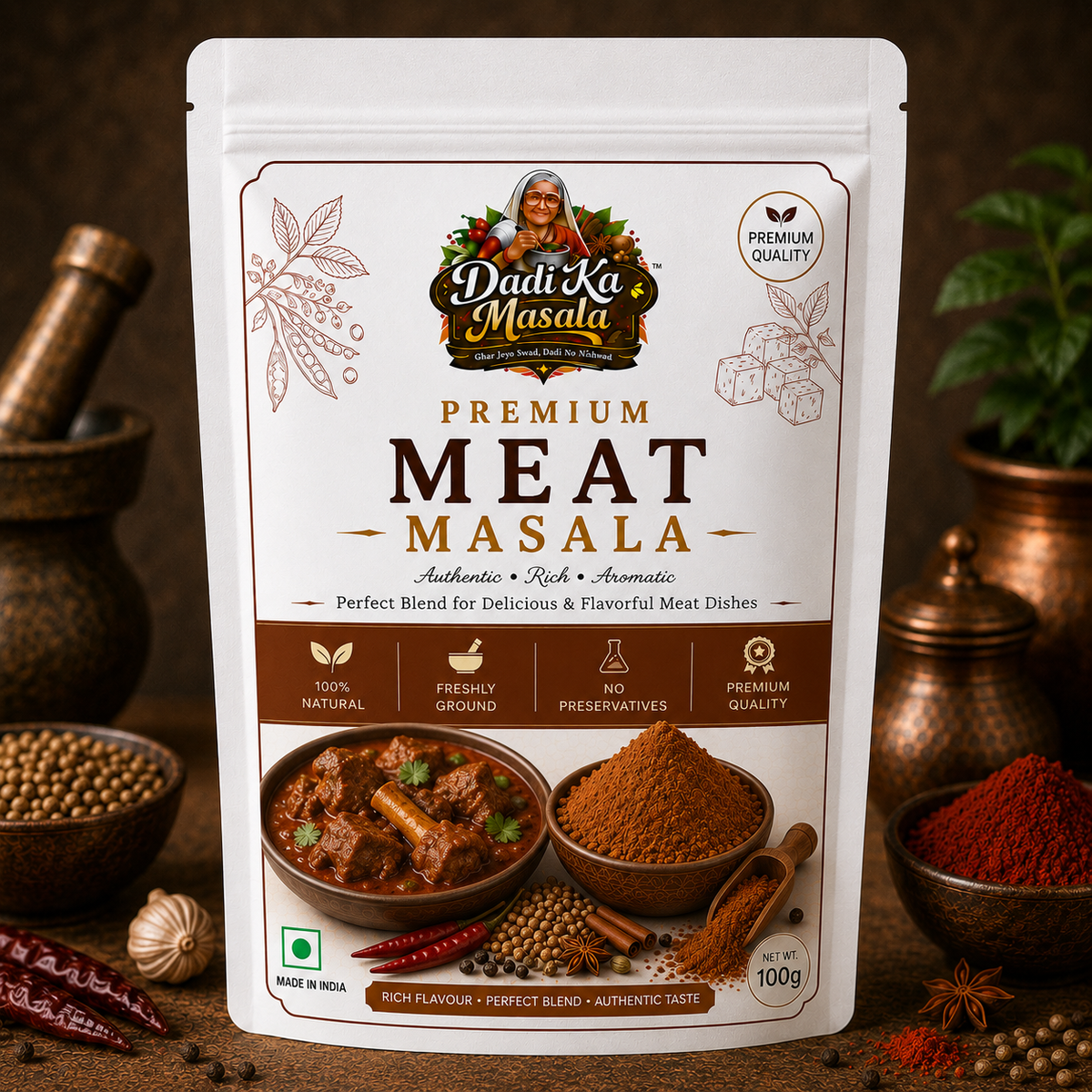 Dadi Ka Masala Meat Masala 100g | Rich & Aromatic Multi-Purpose Meat Spice Mix