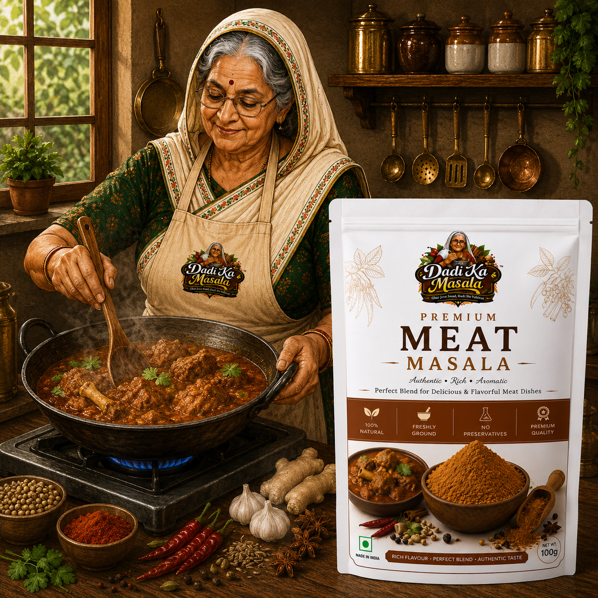 Dadi Ka Masala Meat Masala 100g | Rich & Aromatic Multi-Purpose Meat Spice Mix
