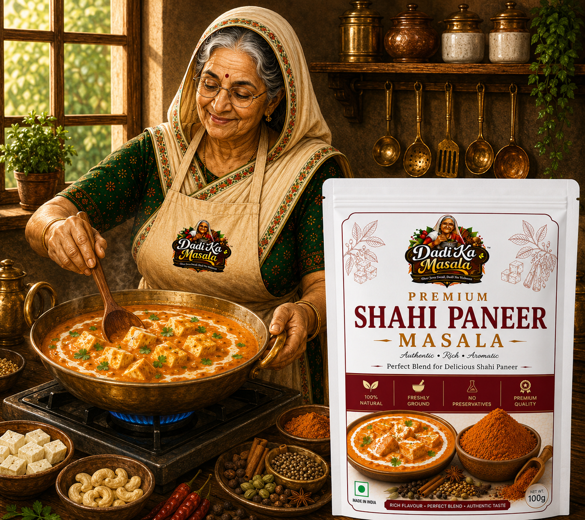 Dadi Ka Masala Shahi Paneer Masala 100g | Rich & Aromatic Curry Masala