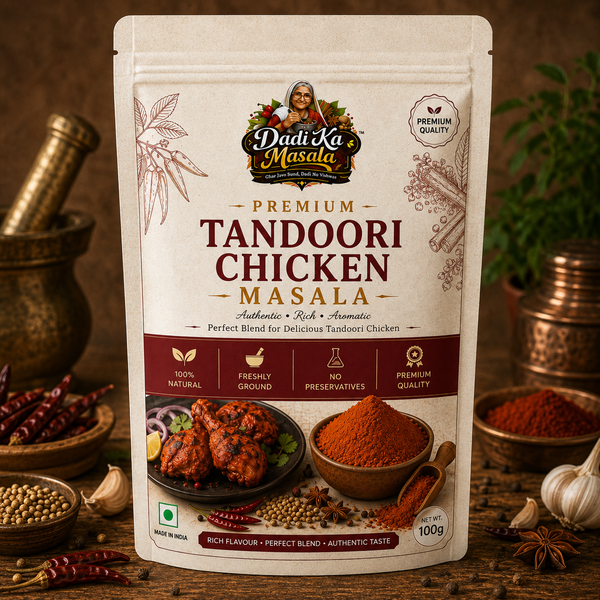 Dadi Ka Masala Premium Tandoori Chicken Masala 100g | Authentic Tandoori Spice Blend