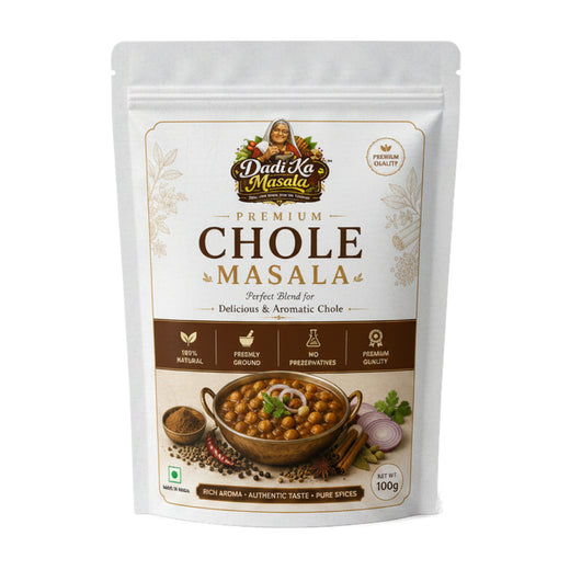 Dadi Ka Masala Premium Chole Masala 100g | Authentic Punjabi Chana Masala Powder | Freshly Ground | 100% Natural | No Preservatives