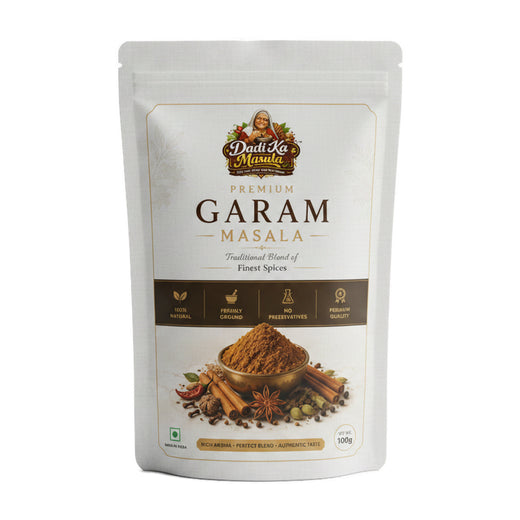 Dadi Ka Masala Premium Garam Masala Powder 100g | Traditional Blend of Finest Whole Spices | Freshly Ground | 100% Natural | No Preservatives
